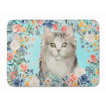 Carolines Treasures Ragamuffin Spring Flowers Machine Washable Memory Foam Mat CK3395RUG